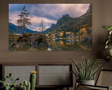 Automne et lever de soleil au lac Hintersee sur Henk Meijer Photography