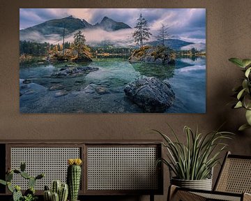 Herfst en zonsopkomst bij de Hintersee van Henk Meijer Photography