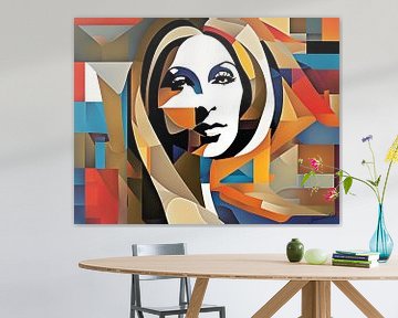 Abstract Art of Barbra Streisand - 2 by Johanna's Art