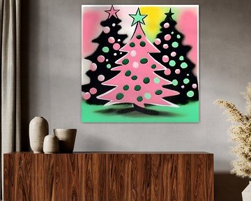 Drie kerstbomen van The Art Kroep