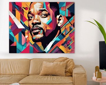 Abstract Art of Will Smith 2 by Johanna's Art