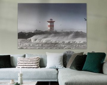 Storm along the coast of Scheveningen by gaps photography