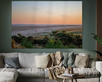 Terschelling, covered wagons on the green beach by Wendy de Jong