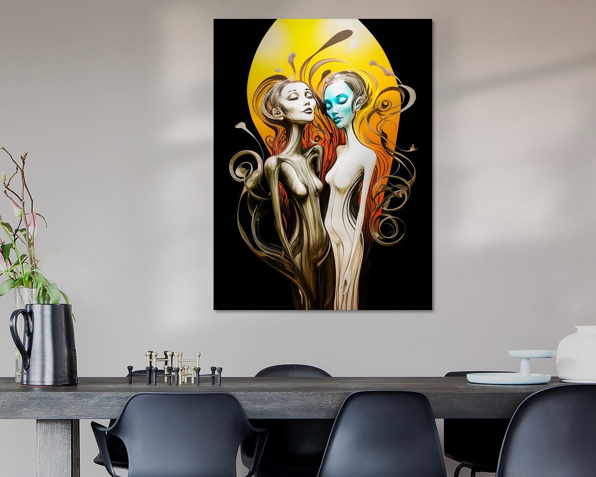 Example of the artwork in a room