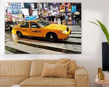 Gele taxi - New York City - Amerika van Be More Outdoor