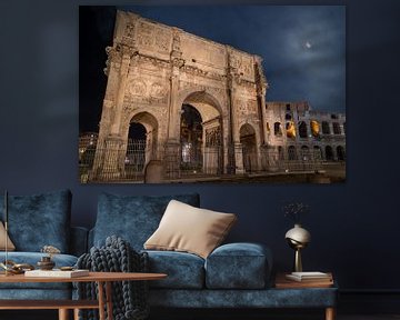 Rome - Arch of Constantine and Colosseum by t.ART