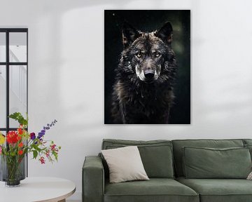 Portret van een wolf van fernlichtsicht