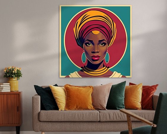 Example of the artwork in a room