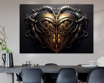 metal steampunk heart by Stephan Dubbeld