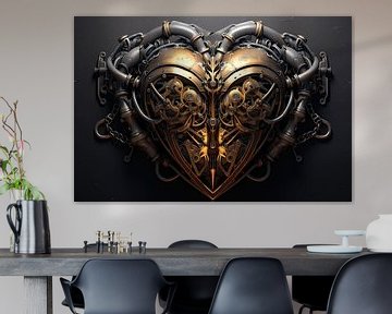 metal steampunk heart by Stephan Dubbeld
