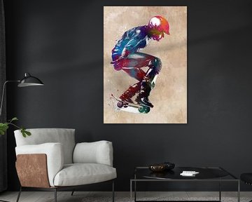 Skateboarder sport art #skateboarder by JBJart Justyna Jaszke