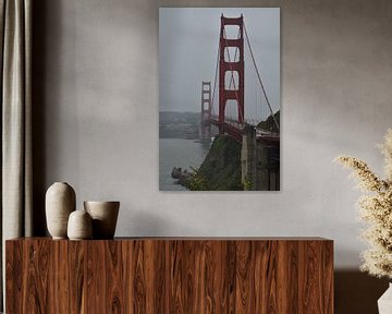 Golden Gate in the rain by Andreas Muth-Hegener