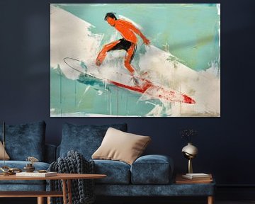 Abstrakter Surfer von ARTemberaubend