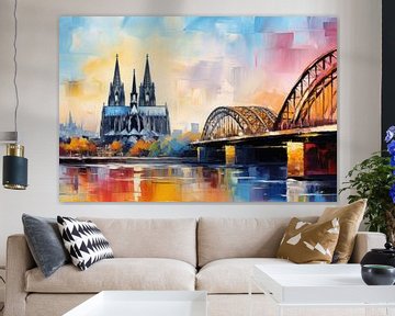 Köln wie gemalt von ARTemberaubend