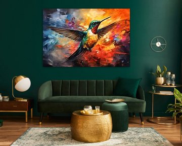 Kleurrijke kolibrie van ARTemberaubend