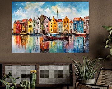 Canal in Amsterdam by ARTemberaubend