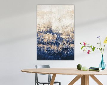 Abstract Painting no. 10 Blue by Adriano Oliveira