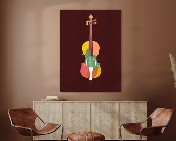 Cello pop art by Andika Bahtiar