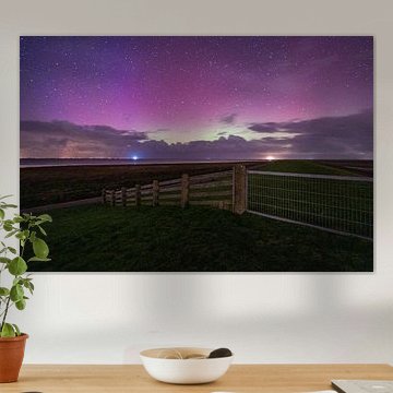 Northern lights over Friesland