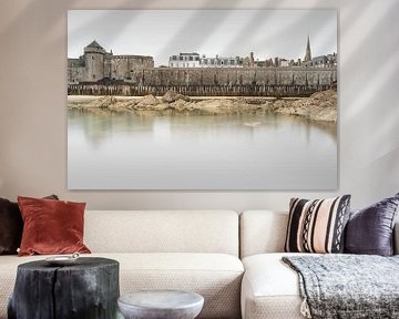 The old city wall of Saint Malo by Claire van Dun