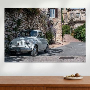 Fiat 500 in Spello, Italië