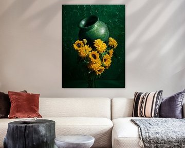 Vase und Blumen von Martijn Hoogendoorn