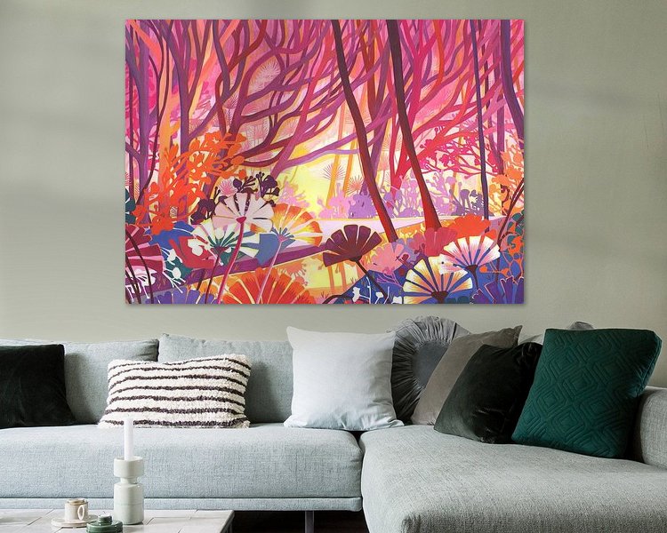 Example of the artwork in a room