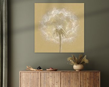 Abstrakte Pusteblume 2 von Pieternel Decoratieve Kunst