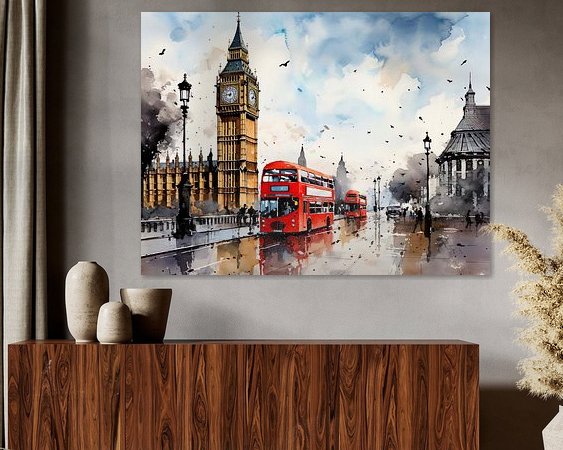 Example of the artwork in a room