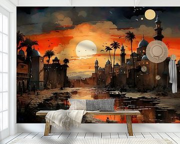 Morocco Casablanca Sketch by PixelPrestige