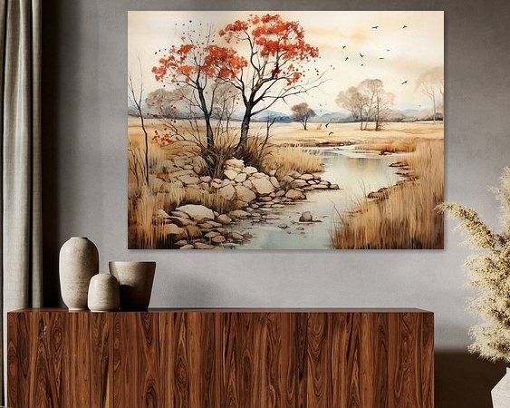 Example of the artwork in a room