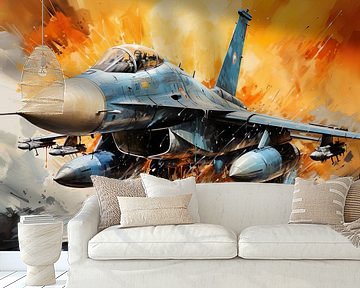 F16 sketch van PixelPrestige