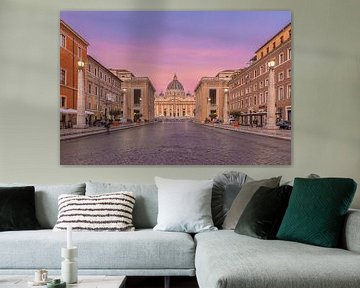 St Peter's Basilica seen from via della Conciliazione by Elroy Spelbos Fotografie