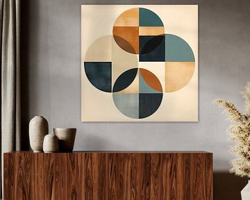 Cercles et rectangles dans des couleurs tendance sur Lauri Creates