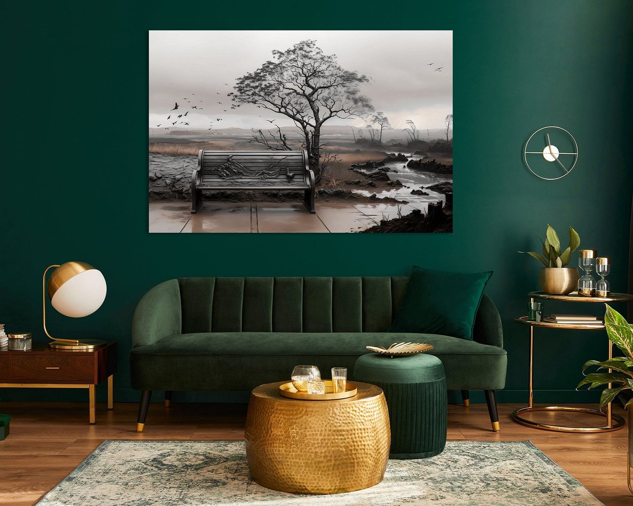 Example of the artwork in a room