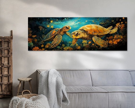 Example of the artwork in a room