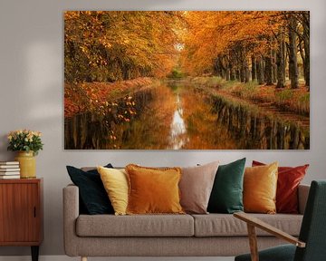Herfstkleuren boven het water van Hans Buls Photography