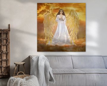 Angel of Purity - Inspirational Square Canvas Print | Adler & Co. by ADLER & Co / Caj Kessler