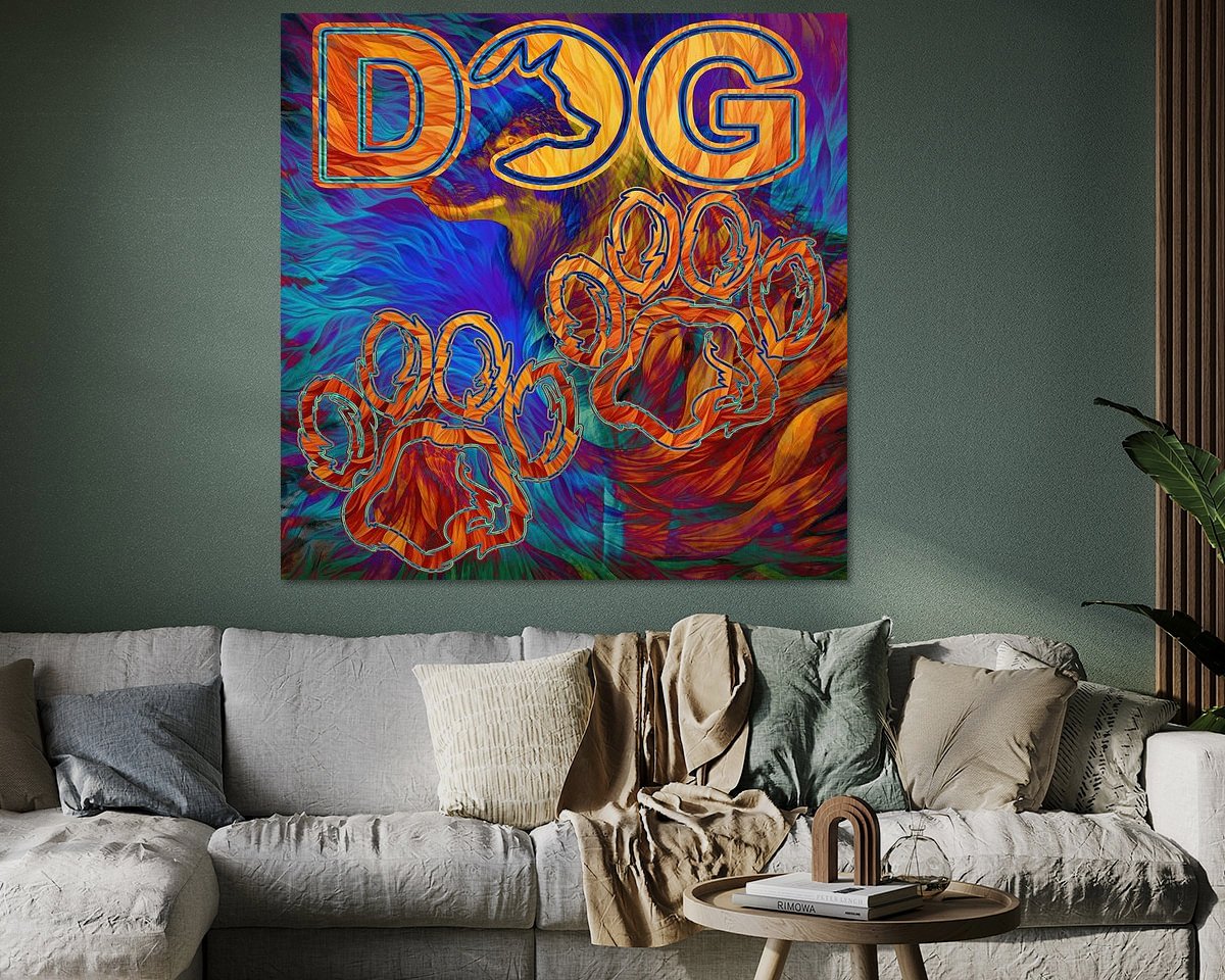 Example of the artwork in a room
