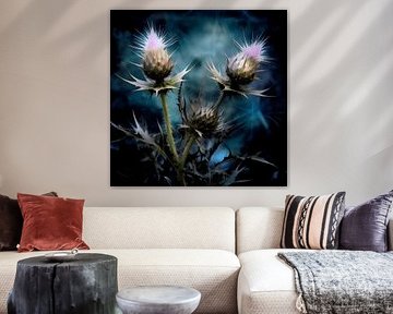 Enchanting Flower Globe: The Globe Thistle in Purple