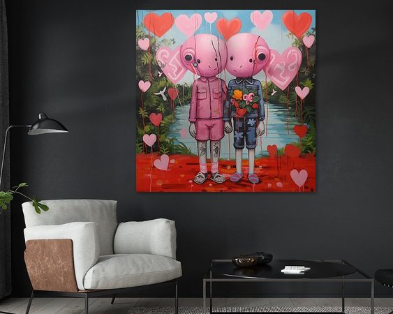 Example of the artwork in a room