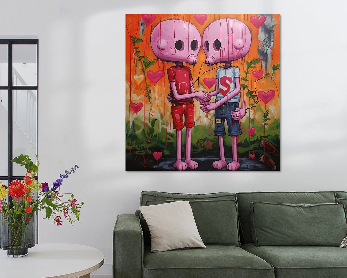 Example of the artwork in a room