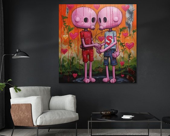 Example of the artwork in a room