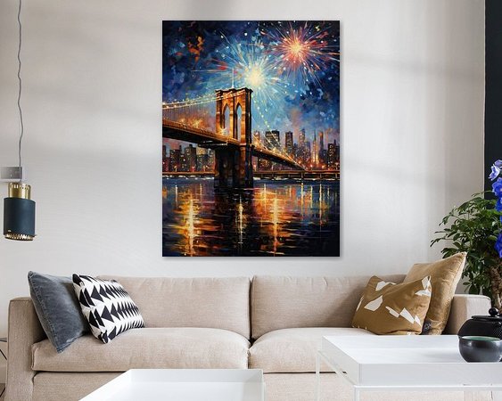 Example of the artwork in a room