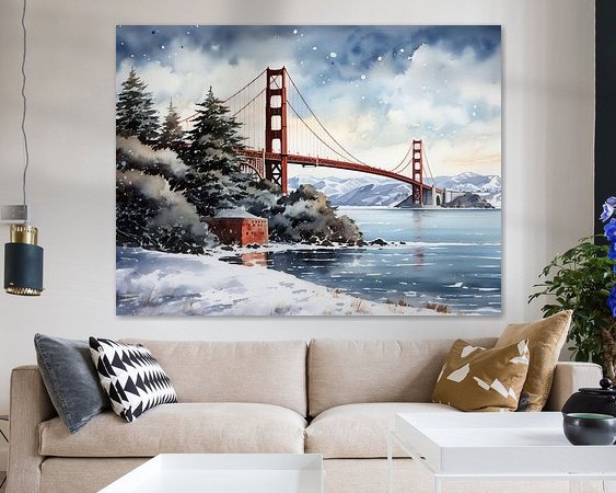 Example of the artwork in a room