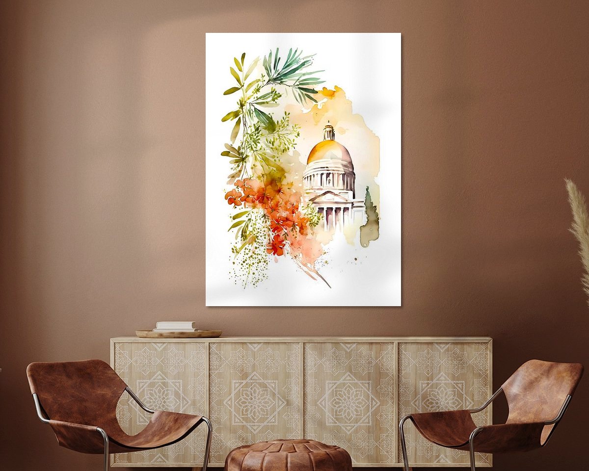 Example of the artwork in a room