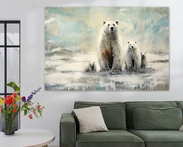 Famille d'ours polaires sur ARTemberaubend
