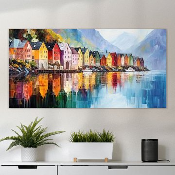 Dorp aan de fjord van ARTemberaubend