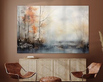 Modern and abstract winter landscape by Studio Allee