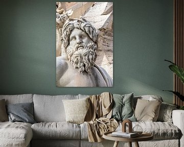 Rome - Figure sur la Fontana di Fiumi sur t.ART
